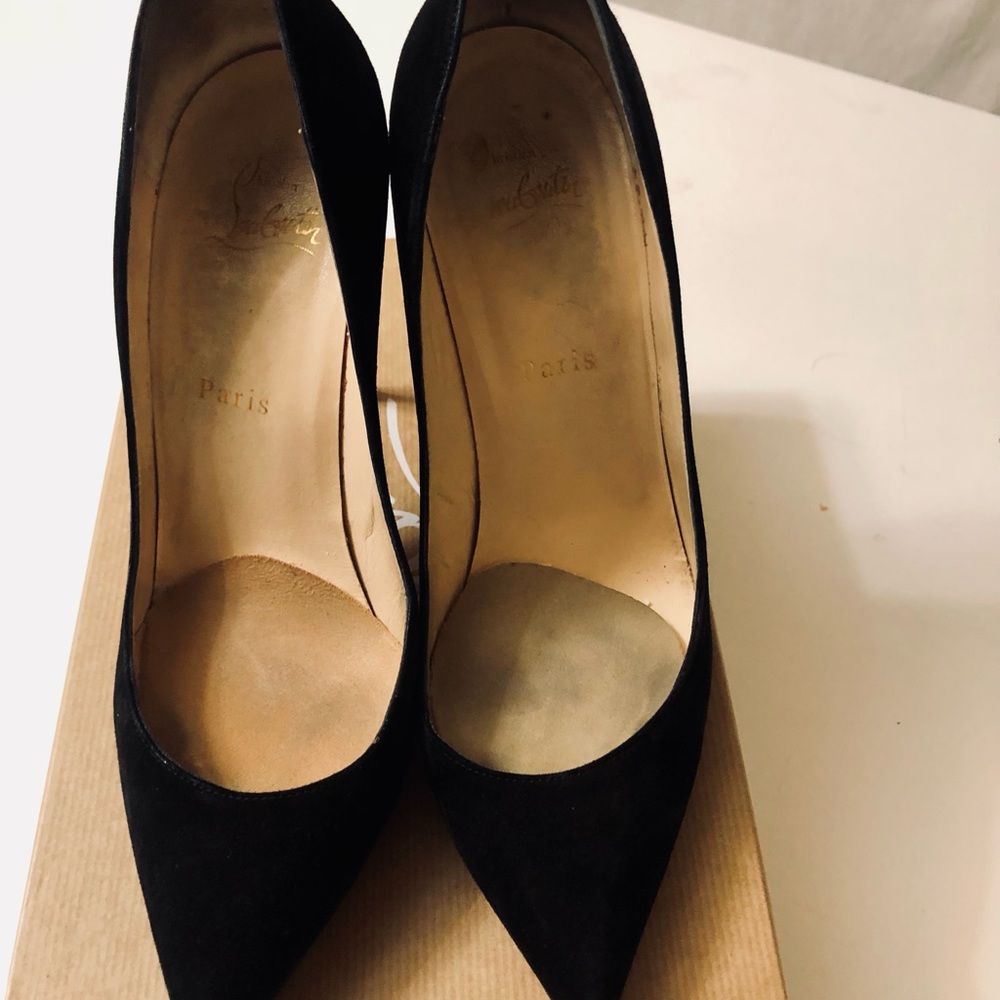 Christian Louboutin Black Suede Shoes